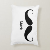 口パーソナライズされたひげ枕 アクセントクッション (裏面(縦))