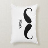 口パーソナライズされたひげ枕 アクセントクッション (正面(垂直))