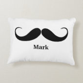 口パーソナライズされたひげ枕 アクセントクッション (裏面)
