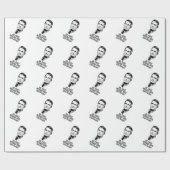 口パーソナライズされた峡博士 ラッピングペーパー (フラット)