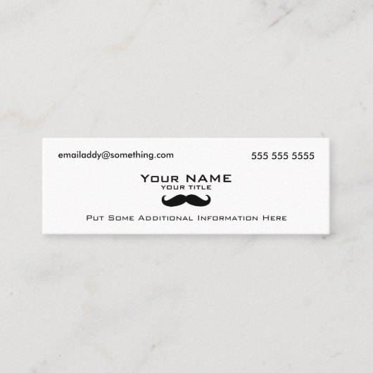 口モダンひげ スキニー名刺 (正面)