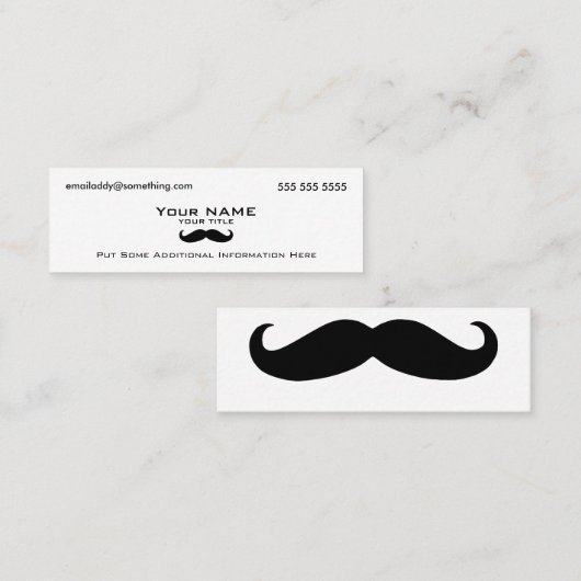 口モダンひげ スキニー名刺 (正面/裏面)