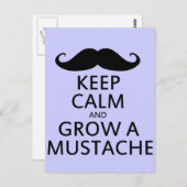 口保ひげを伸ばす ポストカード (正面/裏面)