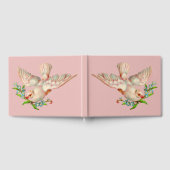 口元に棘のある美しい白い鳩 ゲストブック (全面)