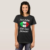 口唇の愛のイタリアン旗のポイント Tシャツ (正面フル)