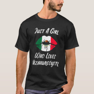 口唇ラブメキシコ国旗Nezahualcoyotl Tシャツ