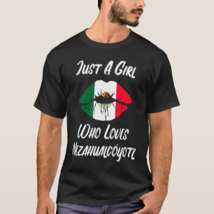口唇ラブメキシコ国旗Nezahualcoyotl Tシャツ