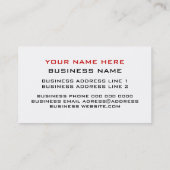 口唇穿孔用名刺  |体ピアシング 名刺 (裏面)