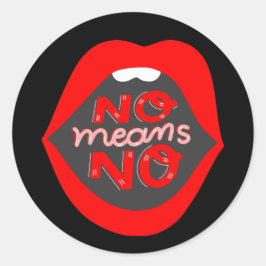 口唇術ポップ・アートのは、決して同意しない認識度 ラウンドシール