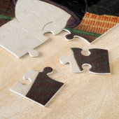 口日本のに刀を持った人 ジグソーパズル (側面)