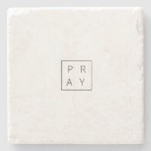 口渇祈無炎ロウソク ストーンコースター (正面)