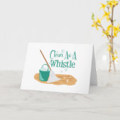 口笛のようにきれいにする カード (黄色い花)