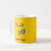 口笛顔笑顔の目コーヒーマグ コーヒーマグカップ (正面左)