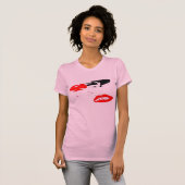 口紅およびキスのワイシャツ Tシャツ (正面フル)