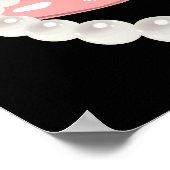 口紅と真珠のポスター ポスター (角)