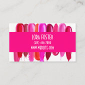 口紅のしみ化粧家名刺 名刺 (裏面)
