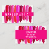 口紅のしみ化粧家名刺 名刺 (正面/裏面)