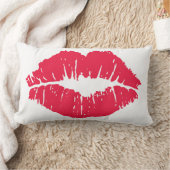 口紅のキス ランバークッション (ブランケット)