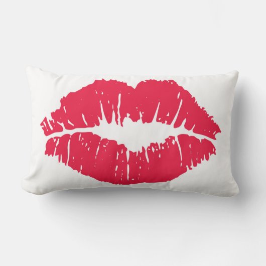 口紅のキス ランバークッション (正面)