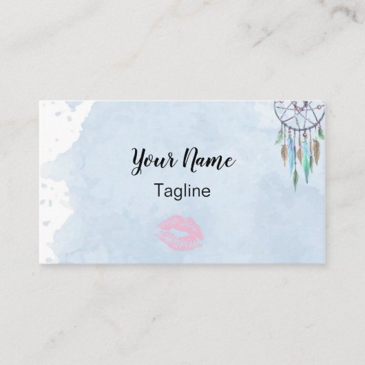 口紅のコンサルタントの名刺Boho Dreamcatch 名刺 (正面)
