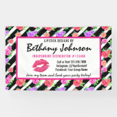 口紅のディストリビューターのバラのキスの展示会/パーティー 横断幕 (横)