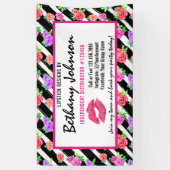 口紅のディストリビューターのバラのキスの展示会/パーティー 横断幕 (縦)