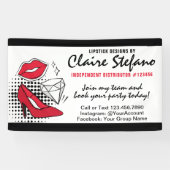 口紅のディストリビューターの美しいのパーティー/展示会 横断幕 (横)