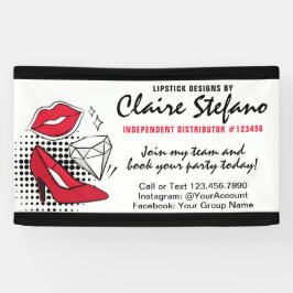 口紅のディストリビューターの美しいのパーティー/展示会 横断幕