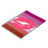 口紅のレズビアンのプライド ノートブック (左側)