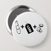 口紅のレズビアン 缶バッジ (正面&裏面)