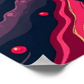 口紅の噴火：アポップ・アートのート火山 ポスター (角)