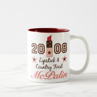 口紅の国McPalinの最初2008年のマグ ツートーンマグカップ