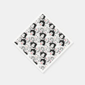 口紅の柄の女性 スタンダードカクテルナプキン (角)