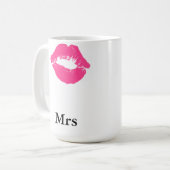 口紅の汚れ夫人 コーヒーマグカップ (正面左)