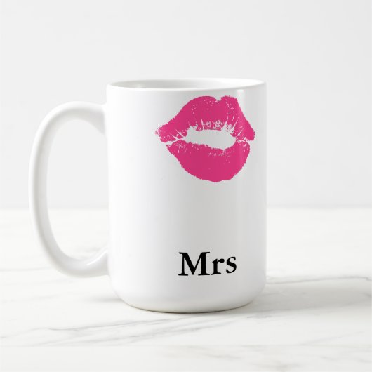 口紅の汚れ夫人 コーヒーマグカップ (左)
