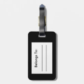 口紅の麻薬常習者の荷物のラベル ラゲッジタグ (裏面縦)