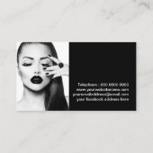 口紅はっきりしたキスMUA名刺 名刺 (裏面)