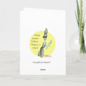 口紅は中断された友情カードです カード (裏面)