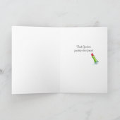 口紅は中断された友情カードです カード (内部)