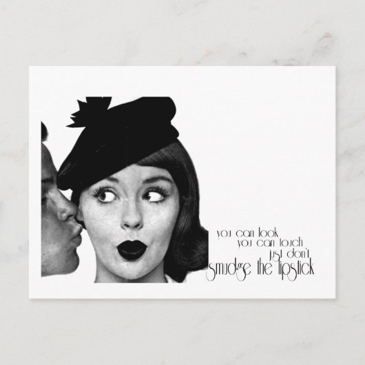 口紅を汚さない ポストカード (正面)
