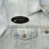 口紅エレガント,紙吹雪，ブラック，メイクアップアーティスト 名札 (インサイチュ)