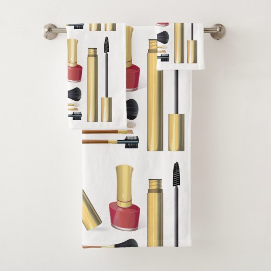 口紅ガーリー化粧品化粧 バスタオルセット (インサイチュ)