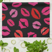 口紅キスキッチンタオル キッチンタオル (折り畳み)