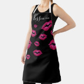 口紅キスザ調理師料理ベーキングキッチン エプロン (インサイチュ)