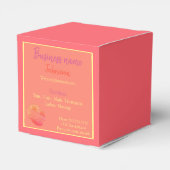 口紅キスプリントピンクピーチオレンジ美しいスパ フェイバーボックス (裏面サイド)