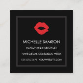 口紅キスメイクアップアーティスト スクエア名刺 (裏面)