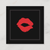 口紅キスメイクアップアーティスト スクエア名刺 (正面)