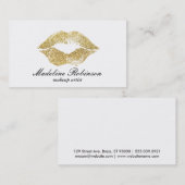 口紅キス | ゴールド 名刺 (正面/裏面)