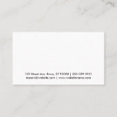 口紅キス | ゴールド 名刺 (裏面)