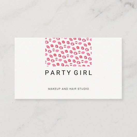 口紅キス/サロン 名刺 (正面)